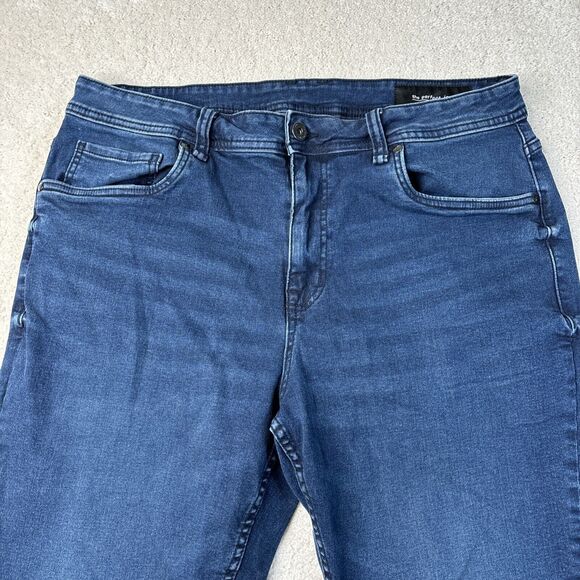 The Perfect Jean NYC Slim Thick‎ Fit Knight Dark Blue 36x34 Comfy Stretch Denim - Picture 2 of 16